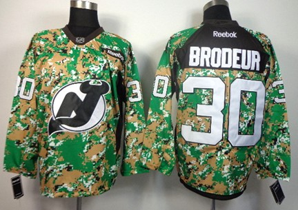 New Jersey Devils #30 Martin Brodeur 2014 Camo Jersey