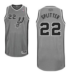 San Antonio Spurs #22 Tiago Splitter Gray Swingman Jersey 