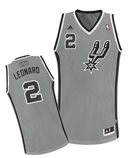 San Antonio Spurs #2 Kawhi Leonard Gray Swingman Jersey 