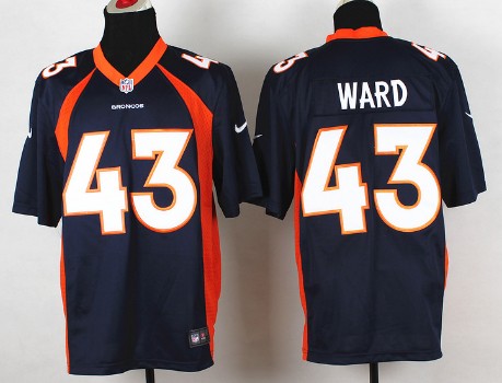 Nike Denver Broncos #43 T.J. Ward 2013 Blue Elite Jersey 