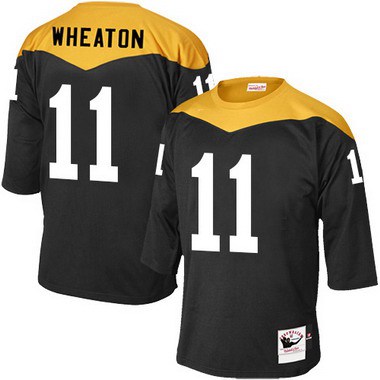 Men's Pittsburgh Steelers #11 Markus Wheaton Black 1967 Home Throwback NFL Jersey