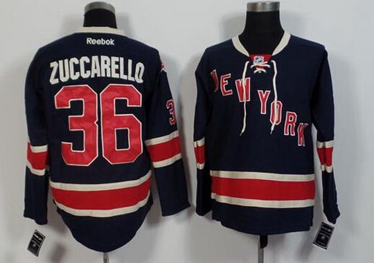 Men's New York Rangers #36 Mats Zuccarello Reebok Third 85TH Jersey