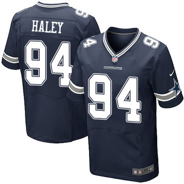 Men's Dallas Cowboys #94 Charles Haley Navy Blue Retired Player NFL Nike Elite Jersey