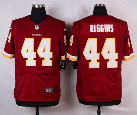 Men's Washington Redskins #44 John Riggins Burgundy Red Team Color NFL Nike Elite Jersey