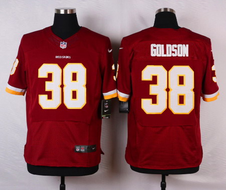 Men's Washington Redskins #38 Burgundy Red Team Color NFL Nike Elite Dashon Goldson Jersey