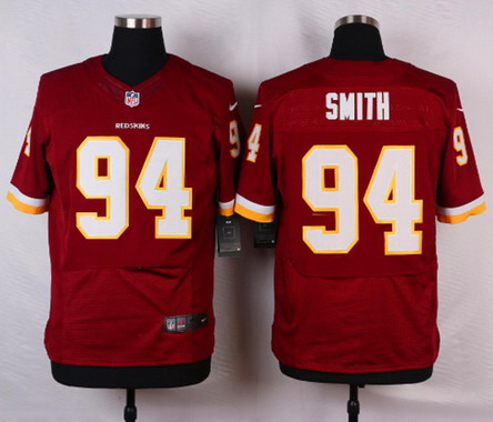 Men's Washington Redskins #94 Preston Smith Burgundy Red Team Color NFL Nike Elite Jersey