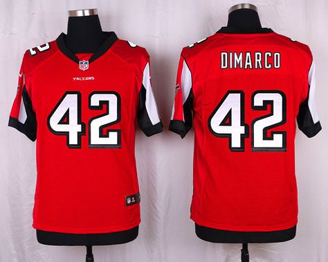 Men's Atlanta Falcons #42 Patrick DiMarco Red Team Color NFL Nike Elite Jersey