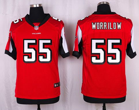 Men's Atlanta Falcons #55 Paul Worrilow Red Team Color NFL Nike Elite Jersey