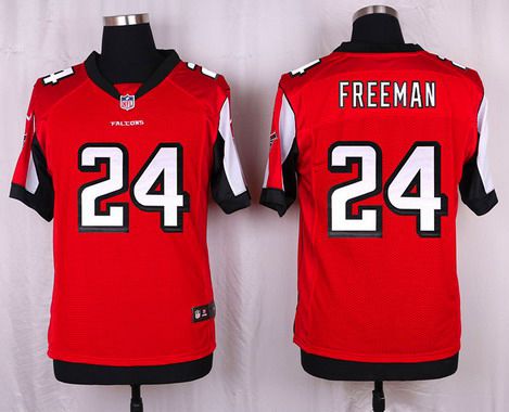 Men's Atlanta Falcons #24 Devonta Freeman Red Team Color NFL Nike Elite Jersey