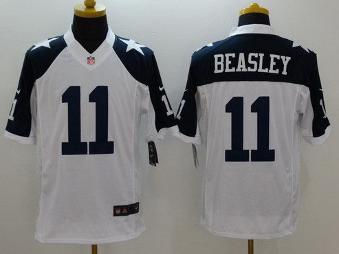 Men's Dallas Cowboys #11 Cole Beasley White Thanksgiving Alternate NFL Nike Limited Jersey