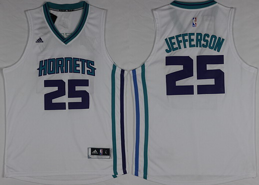 Charlotte Hornets #25 Al Jefferson Revolution 30 Swingman 2015 New White Jersey