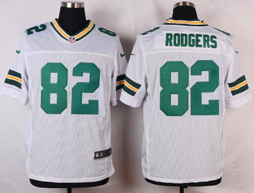 Men's Green Bay Packers #82 Richard Rodgers White Road NFL Nike Elite Jersey