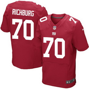 Men's New York Giants #70 Weston Richburg Red Alternate NFL Nike Elite Jersey