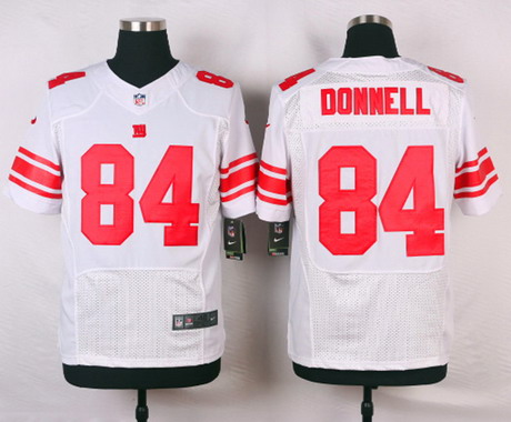 Men's New York Giants #84 Larry Donnell White Road NFL Nike Elite Jersey