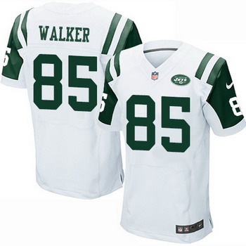 Men's New York Jets #85 Wesley Walker White Road NFL Nike Elite Jersey