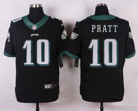 Men's Philadelphia Eagles #10 Quron Pratt Black Alternate NFL Nike Elite Jersey