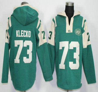 Men's New York Jets #73 Joe Klecko Green Team Color 2015 NFL Hoodie