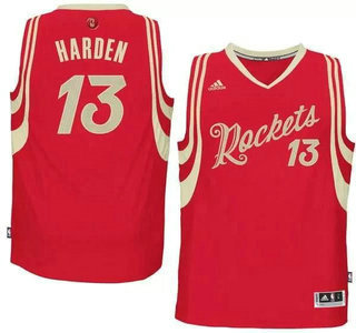 Men's Houston Rockets #13 James Harden Revolution 30 Swingman 2015 Christmas Day Red Jersey