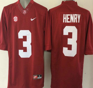 Alabama Crimson Tide #3 Henry Red 2015 College Football Nike Limited Jersey