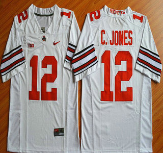 Ohio State Buckeyes #12 Cardale Jones White 2015 College Football Nike Limited Jersey