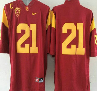 USC Trojans #21 Su'a Cravens Red 2015 College Football Nike Limited Jersey