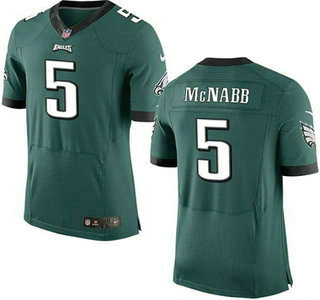 Men's Philadelphia Eagles #5 Donovan McNabb Midnight Green Retired Player NFL Nike Elite Jersey