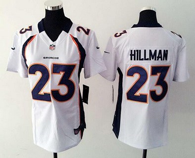 Women's Denver Broncos #23 Ronnie Hillman White Road NFL Nike Game Jersey