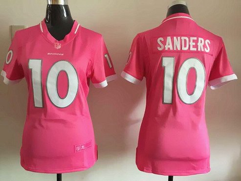 Women's Denver Broncos #10 Emmanuel Sanders Pink Bubble Gum 2015 NFL Jersey