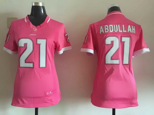 Women's Detroit Lions #21 Ameer Abdullah Pink Bubble Gum 2015 NFL Jersey