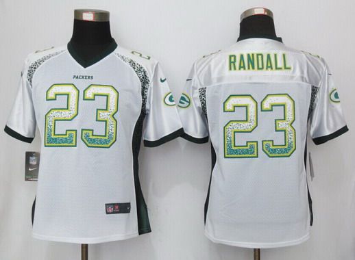 Women's Green Bay Packers #23 Damarious Randall White Drift Fashion NFL Nike Jersey