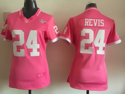 Women's New York Jets #24 Darrelle Revis Pink Bubble Gum 2015 NFL Jersey