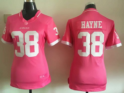 Women's San Francisco 49ers #38 Jarryd Hayne Pink Bubble Gum 2015 NFL Jersey