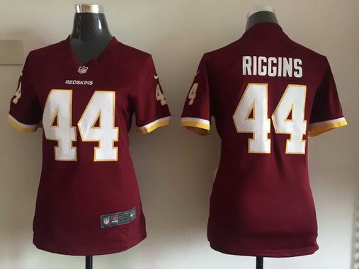 Women's Washington Redskins #44 John Riggins Burgundy Red Retired Player NFL Nike Game Jersey