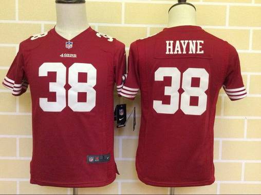 Youth San Francisco 49ers #38 Jarryd Hayne Scarlet Red Team Color NFL Nike Game Jersey