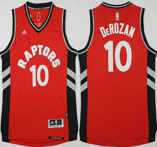 Men's Toronto Raptors #10 Demar DeRozan Revolution 30 Swingman 2015-16 New Red Jersey