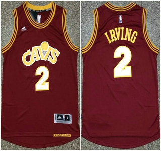 Men's Cleveland Cavaliers #2 Kyrie Irving Revolution 30 Swingman 2015-16 Red Jersey