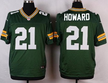 Men's Green Bay Packers #21 Desmond Howard Green Retired Player NFL Nike Elite Jersey