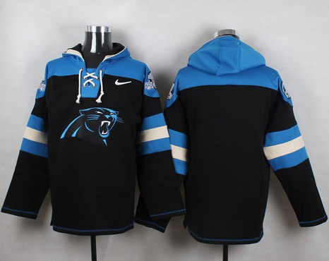 Men's Carolina Panthers Blank Black Team Color 2014 NFL Nike Hoodie