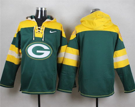 Men's Men's Green Bay Packers Blank Green Team Color 2014 NFL Nike Hoodie