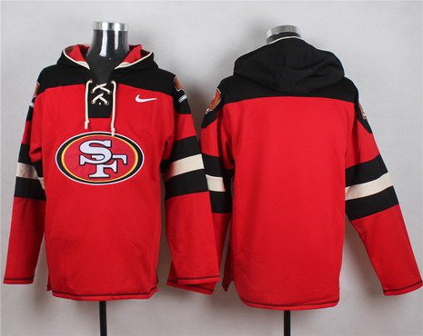 Men's San Francisco 49ers Blank Red Team Color 2014 NFL Nike Hoodie