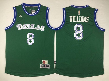 Men's Dallas Mavericks #8 Deron Williams Revolution 30 Swingman 2015-16 Green Jersey