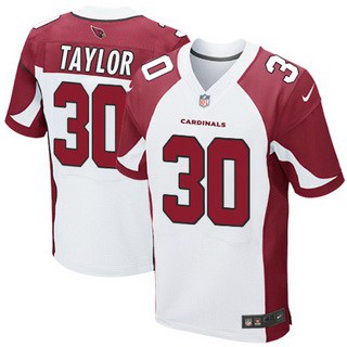 Men's Arizona Cardinals #30 Stepfan Taylor White Road NFL Nike Elite Jersey