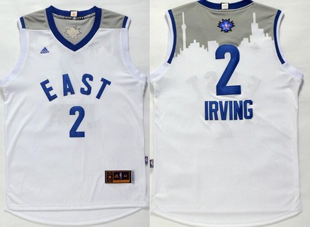 2015-16 NBA Eastern All-Stars Men's #2 Kyrie Irving Revolution 30 Swingman White Jersey