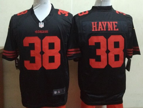 Men's San Francisco 49ers #38 Jarryd Hayne Black Alternate 2015 NFL Nike Game Jersey