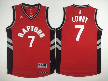 Men's Toronto Raptors #7 Kyle Lowry Revolution 30 Swingman 2014 New Red Jersey