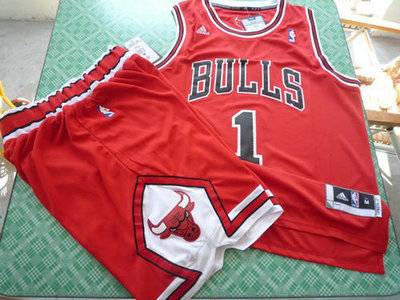 Chicago Bulls 1 Derek Rose red color swingman Basketball Suit