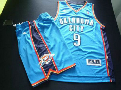 Oklahoma City Thunder 9 IBAKA White Basketball Suit