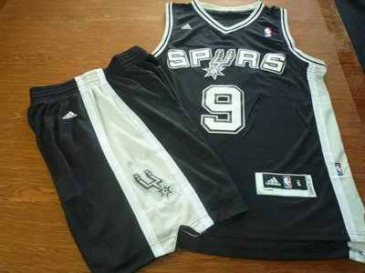 San Antonio Spurs 9 Tony Parker Latin Nights black Basketball Suit