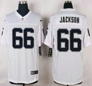 Oakland Raiders #66 Gabe Jackson Nike White Elite Jersey