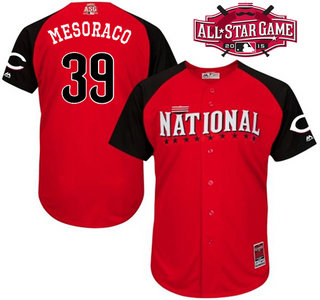 National League Cincinnati Reds #39 Devin Mesoraco Red 2015 All-Star BP Jersey